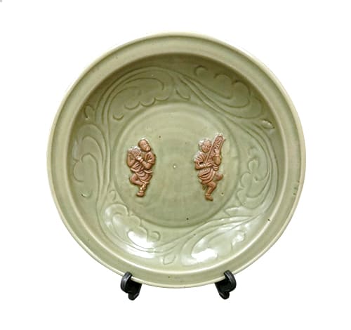 中国骨董 龍泉窯皿
