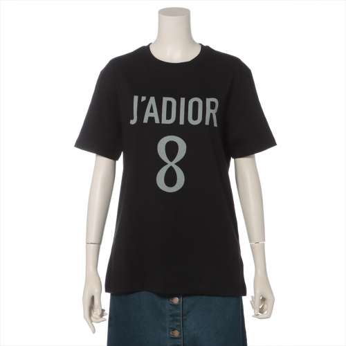 クリスチャンディオール J'ADIOR コットン×リネン Tシャツ M ブラック Ａランク