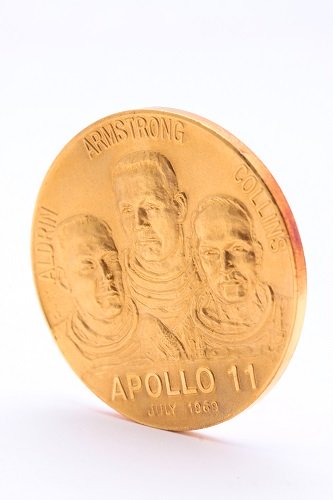 24金(純金) アポロ11号記念メダル1枚 約45.4g