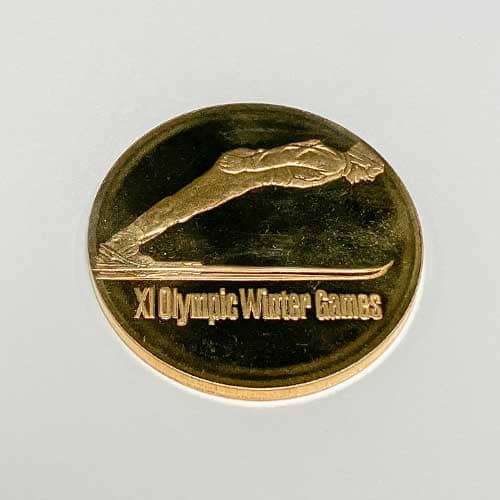 18金（K18） 第11回札幌オリンピック冬季大会 記念メダル 30g 買取
