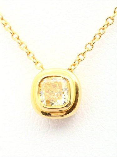 ティファニー ビゼット 1ポイントダイヤネックレス(K18YG , 0.36ct)