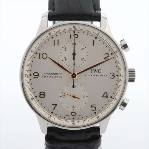 IWC ポルトギーゼ IW371445 SS×革 AT 白文字盤