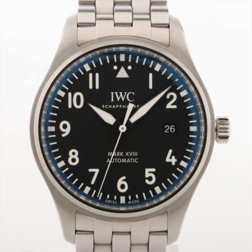 IWC パイロットウォッチ マークⅩⅧ IW327015 SS AT 黒文字盤