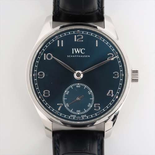 IWC ポルトギーゼ IW358305 SS×革 AT 青文字盤 Ａランク