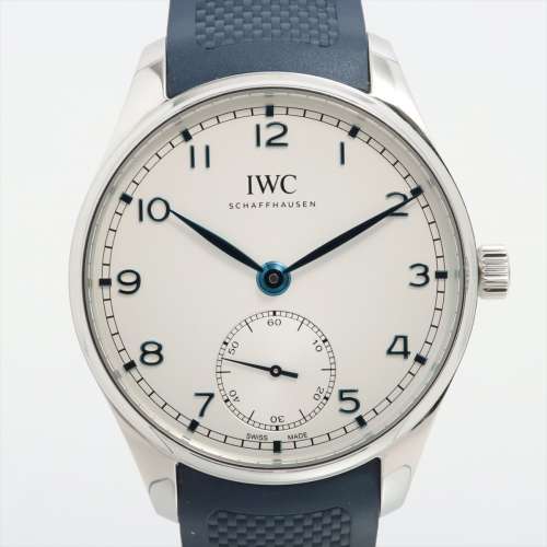 IWC ポルトギーゼ SS×ラバー AT シルバー文字盤 ＡＢランク