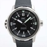 IWC アクアタイマー SS×ラバー AT 黒文字盤 Ａランク