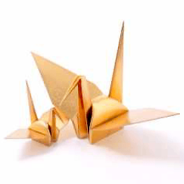 折り鶴の置物