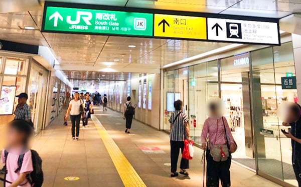 JR線蒲田駅からの道順