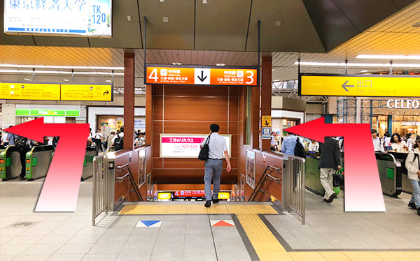 JR線国分寺駅からの道順