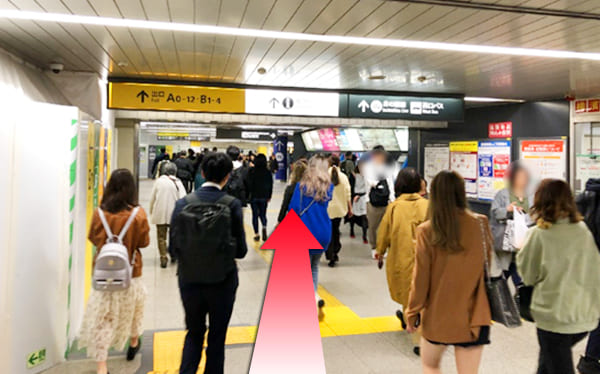 東急東横線渋谷駅からの道順2