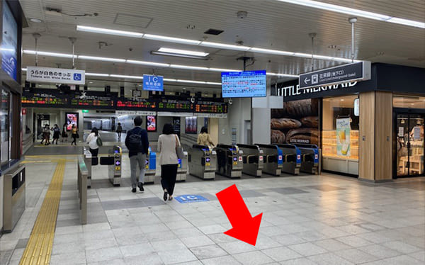 JR岡山駅 在来線(地下口)からの道順