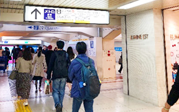 JR線新宿駅からの道順1-2