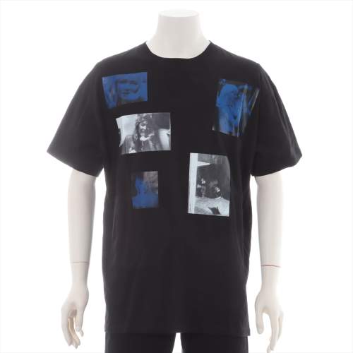 ラフシモンズ 19AW コットン Tシャツ S ブラック BLUE VELVET