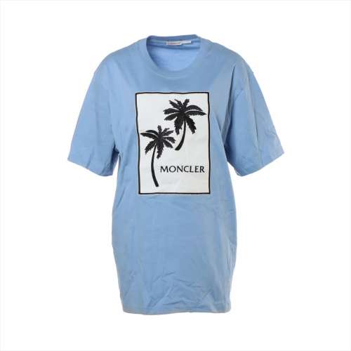 モンクレール コットン Tシャツ XL ブルー ＡＢランク