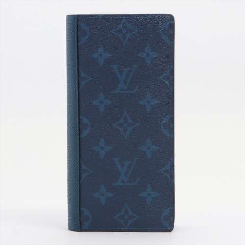 ヴィトン タイガラマ ポルトフォイユ･ブラザ M30297 財布 ブルー Ａランク