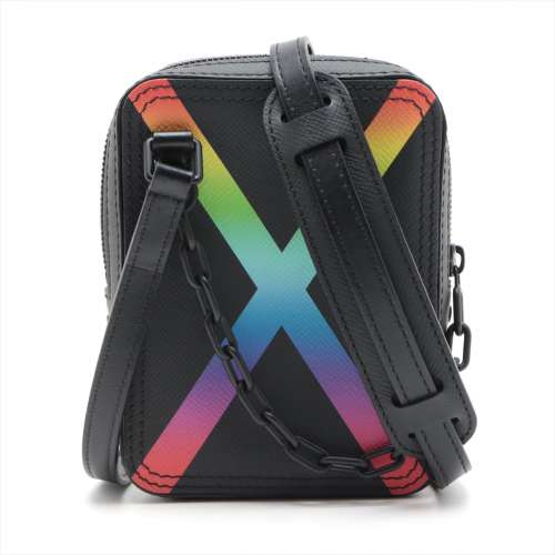 LOUIS VUITTON M30332 Taiga Rainbow Danube Messenger Crossbody Shoulder Bag