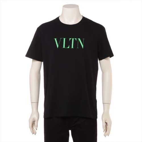 ヴァレンティノ コットン Tシャツ L ブラック ＡＢランク