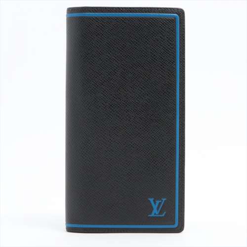ヴィトン タイガ ポルトフォイユ･ブラザ M63300 財布 ブルー×ブラック ＡＢランク