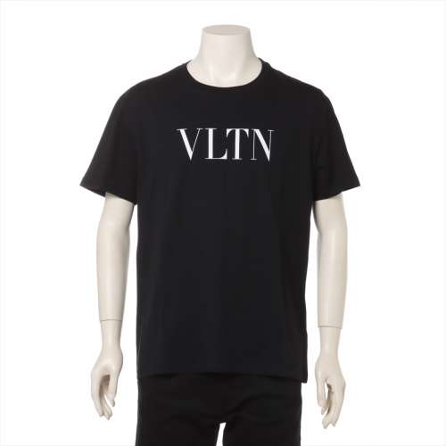 ヴァレンティノ VLTNロゴ コットン Tシャツ L ブラック ＡＢランク