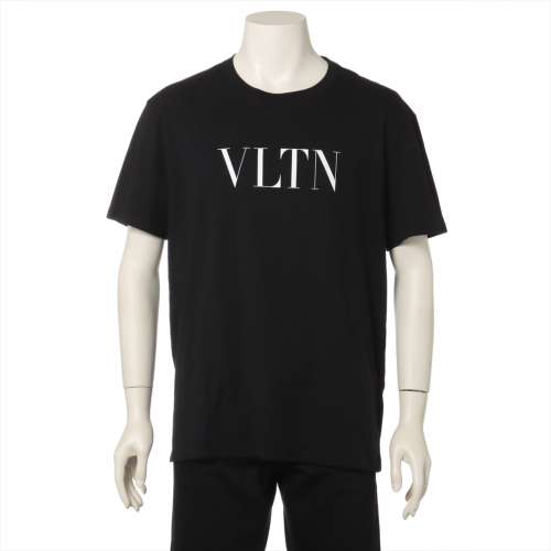 ヴァレンティノ VLTNロゴ コットン Tシャツ L ブラック ＡＢランク
