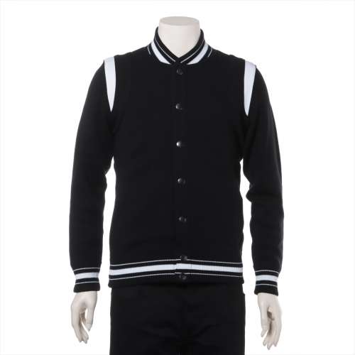 ジバンシィ ウール ニットジャケット XS ブラック×ホワイト Ａランク