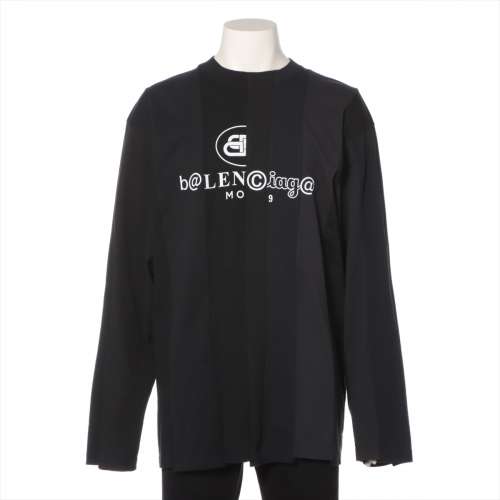 バレンシアガ コットン ロングTシャツ 20年 XS ブラック ＡＢランク