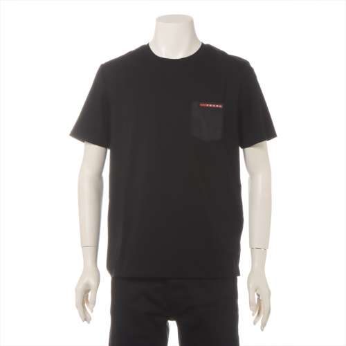 プラダスポーツ コットン Tシャツ 14SS XL ブラック ＡＢランク