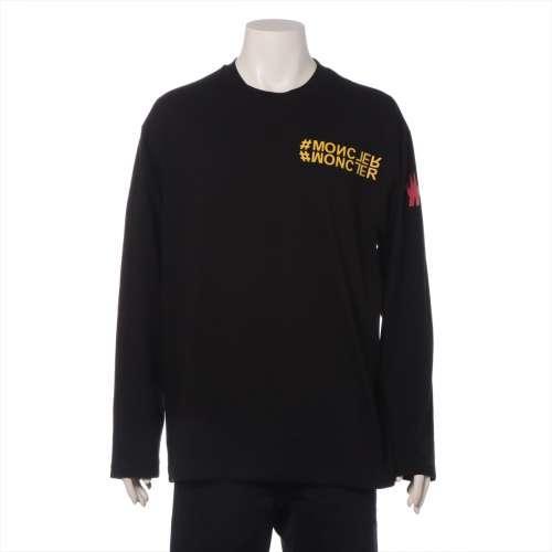 モンクレール グルノーブル コットン ロングTシャツ 22年 XL ブラック ＡＢランク