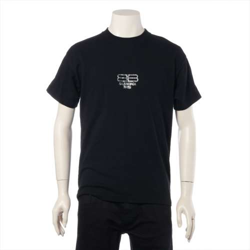 バレンシアガ BB コットン Tシャツ 22年 XS ブラック ＡＢランク