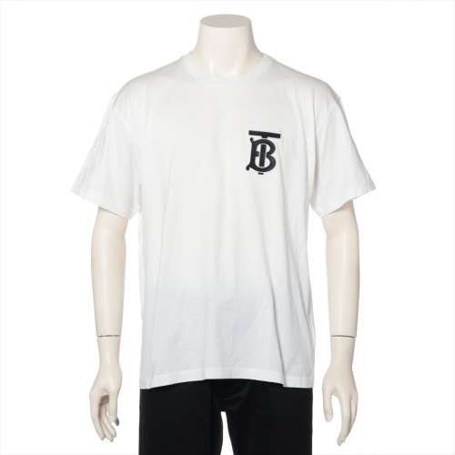 バーバリー TBロゴ コットン Tシャツ ティッシ期 S ホワイト ＡＢランク