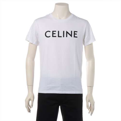 セリーヌ コットン Tシャツ XS ホワイト ＡＢランク