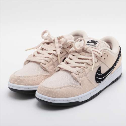 ナイキ SB DUNK LOW PRO QS ファブリック スニーカー 27cm ベージュ Ａランク