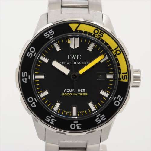 IWC アクアタイマー IW356808 SS AT 黒文字盤 ＡＢランク