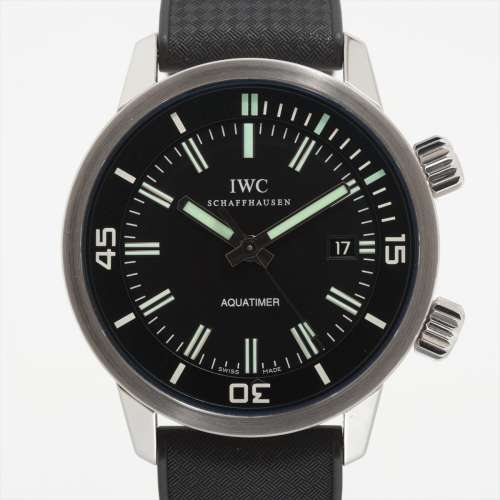 IWC アクアタイマー IW323101 SS×ラバー AT 黒文字盤 ＡＢランク