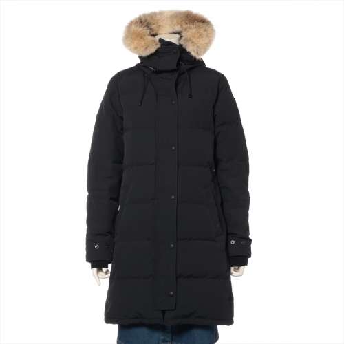 カナダグース SHELBURNE PARKA コットン×ポリエステル ダウンコート M/M ブラック ＡＢランク