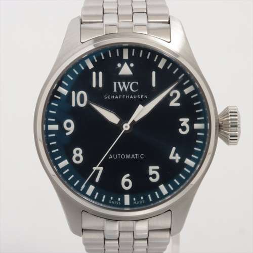 IWC ビッグパイロットウォッチ IW329304 SS AT 青文字盤 Ａランク