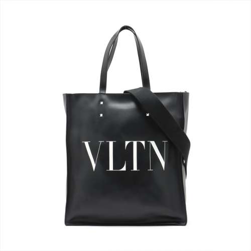 ヴァレンティノ VLTN レザー 2WAYトートバッグ ブラック ＡＢランク