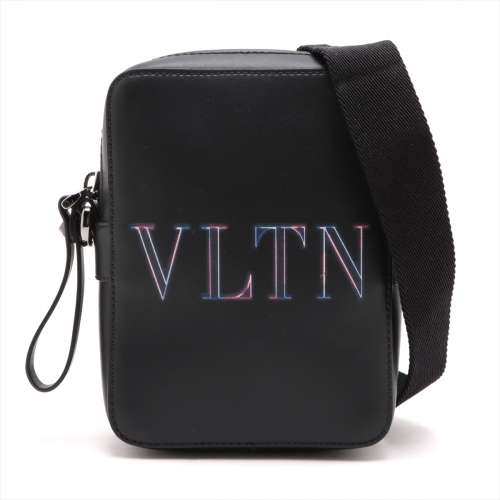 ヴァレンティノガラヴァーニ VLTN レザー ショルダーバッグ ブラック ＡＢランク