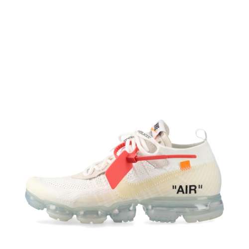 ナイキ×オフホワイト AIR VAPORMAX スエード×ファブリック スニーカー 17年 28.0cm ホワイト ＡＢランク