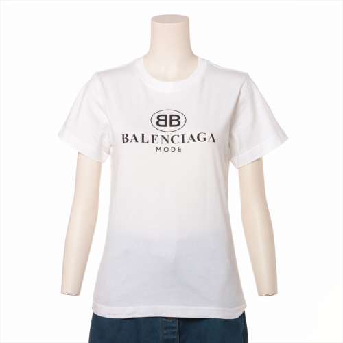 バレンシアガ BB コットン Tシャツ 17年 S ホワイト ＡＢランク