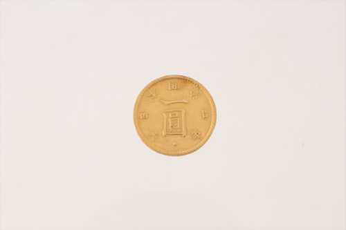旧1円金貨(明治4年) D13.9mm 1.7g
