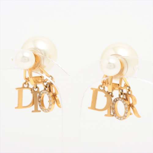 ディオール Dior Tribales  ディオール トライバル GP×フェイクパール イヤリング(両耳用) ゴールド ＡＢランク