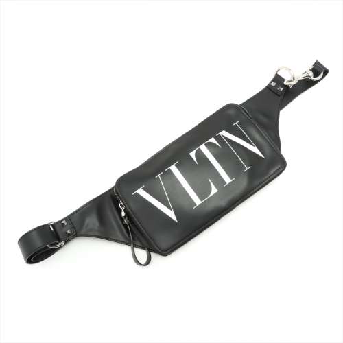 ヴァレンティノ VLTN レザー ボディバッグ ブラック ＡＢランク