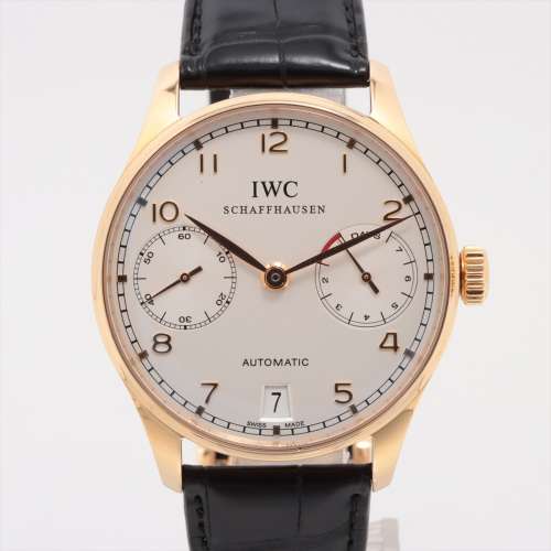 IWC ポルトギーゼ オートマティック IW500101 RG×革 AT シルバー文字盤 ＡＢランク