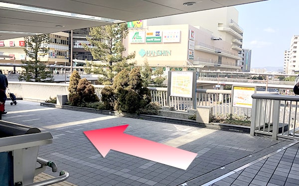 JR尼崎駅西口からの道順2
