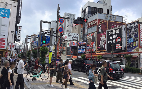 JR線御徒町駅からの道順2