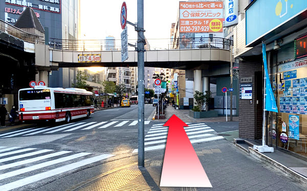 JR中央線三鷹駅からの道順4