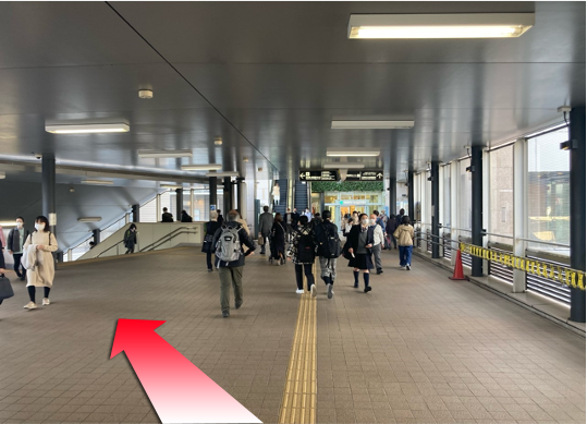 JR南武線・湘南新宿ライン 武蔵小杉駅からの道順2
