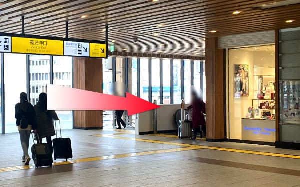 JR長野駅・しなの電鉄長野駅からの道順3