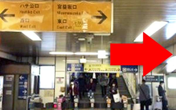 JR線渋谷駅からの道順2